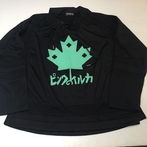 Pink Dolphin Lace Hockey Jersey Canada Maple Leaf